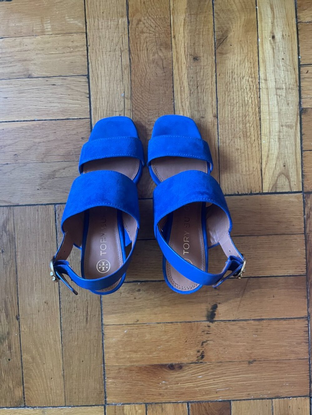 Tory Burch Women's Leather Selby Block-Heel Sandals 7 - Picture 7 of 10